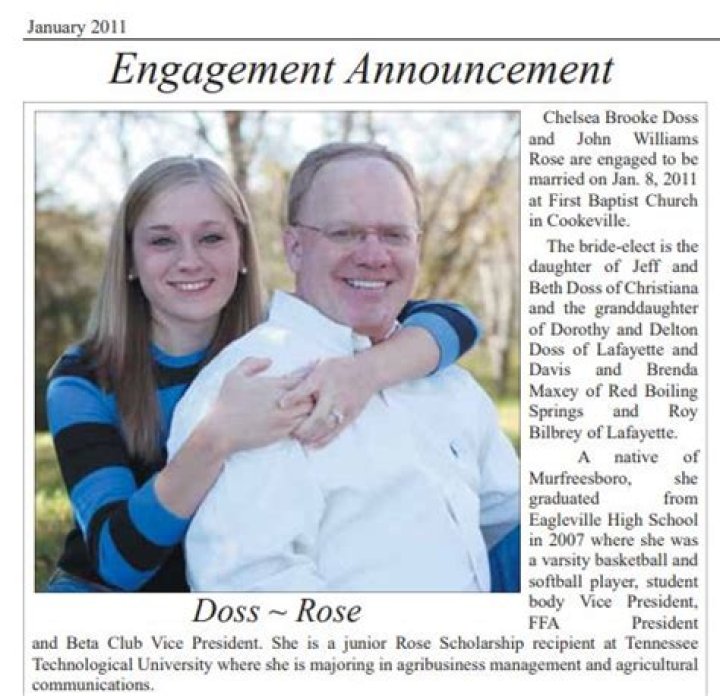 5 Facts To Know About Senator John Rose Wife Chelsea Doss Rose