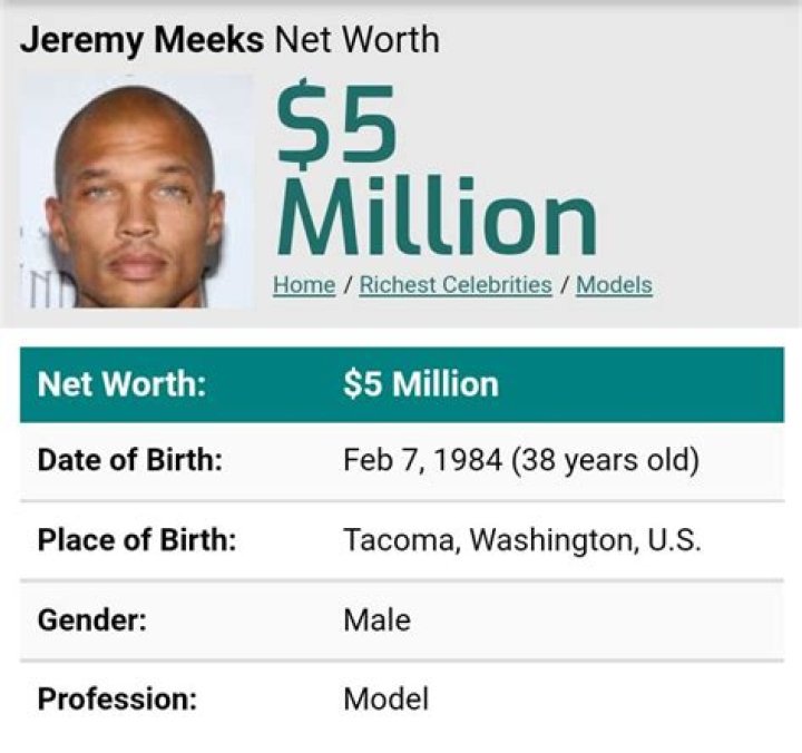 Jeremy Meeks’s Net Worth, Biography, Career, Awards, Fact and Life Story